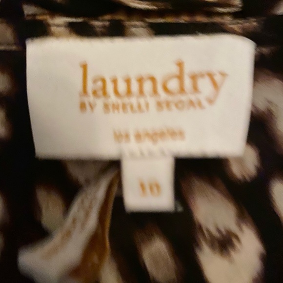 Laundry by Shelli Segal Leopard Blouse, size 10 - Picture 5 of 5
